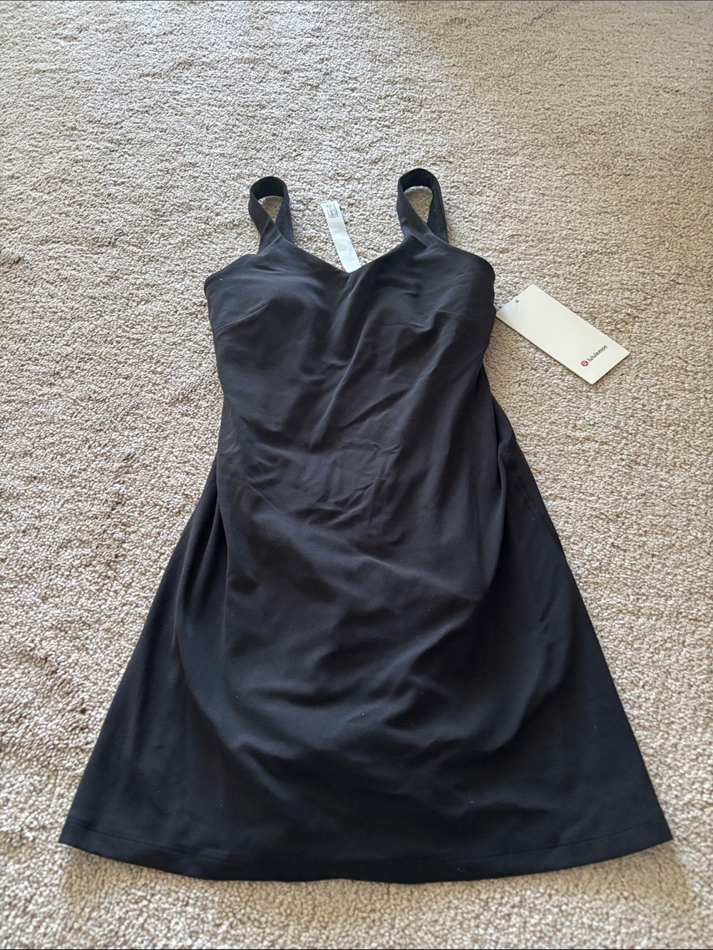 lululemon athletica Black Align Sleeveless Midi Dress Sz 4